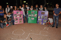  بالصور: فرقة جوبي تنظم وقفة تضامنية نصرة لأهالي قطاع غزة 